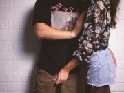 Gives a blowjob to his stepbrother and allows him to cum in his mouth. 3/16