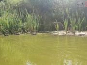 PRETTY WOMAN PUBLICLY PLAYS WITH HER PUSSY ON A KAYAK AT GREAT RISK OF BEING CAUGHT! 11/16