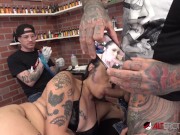 Tattooed hottie get some new ink then pounded by a big dick 7/16
