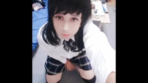 るる　おとこの娘　コスプレ　オナニー　/ 　Transgender　Masturbation　 Cosplay　Handjob