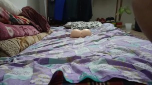 Fucking girl pussy so hard while watching porn videos