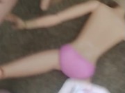 My size Barbie Threesome