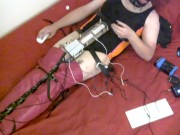 CBT Cock and Ball Crusher Electro Torment for Slutty Sissy