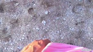 I picked up a Ukrainian beauty on the beach and quickly fucked her in the bushes