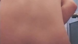 Stroking my hairless cock till I cum, close up