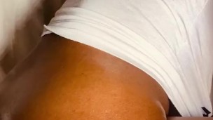 Perfect Ass Teen gets oiled up and masturbates