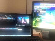 【エロゲーコイカツ！】茶髪ロング爆乳「千鶴」のおっぱい揉みまくりH！巨乳仁王立ち手コキ・フェラ・パイズリ・正常位・バック[Hentai Game Koikatsu! ](アニメ3DCG動画) 16/16