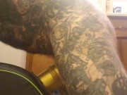 Home Bathroom Floor Fleshlight Fuck