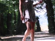 Miamana Outdoor - I walked through the City Park showed off my Sexy Ass and Masturbated a bit