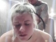 Sexy Stepsister Fucked Dog Style Choking and Hot Blowjob 3/16