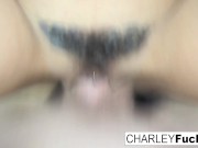 Busty & Beautiful Brunette Babe Loves Large Dick 15/16