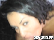 Busty & Beautiful Brunette Babe Loves Large Dick 9/16