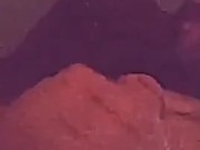 Grainy stroking my hard cock