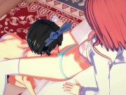 Sumi Sakurasawa gets her pussy eaten by Ruka Sarashina (Rent-A-Girlfriend Hentai)