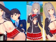 【エロゲーコイカツ！】爆乳美少女「梓(オリキャラ)」のおっぱい揉みまくりH！(巨乳アニメ3DCG動画)[Hentai Game Koikatsu! ](Anime 3DCG video) 12/16