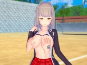 【エロゲーコイカツ！】爆乳美少女「梓(オリキャラ)」のおっぱい揉みまくりH！(巨乳アニメ3DCG動画)[Hentai Game Koikatsu! ](Anime 3DCG video) 2/16