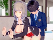 【エロゲーコイカツ！】爆乳美少女「梓(オリキャラ)」のおっぱい揉みまくりH！(巨乳アニメ3DCG動画)[Hentai Game Koikatsu! ](Anime 3DCG video) 9/16
