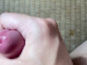 「アッ、イっちゃう///」ローション手コキで喘ぎながら射精する早漏ド変態～オナニー中毒～ - Screenshot 11 of 16 - HD