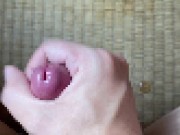 「アッ、イっちゃう///」ローション手コキで喘ぎながら射精する早漏ド変態～オナニー中毒～ - Screenshot 13 of 16 - Selfie