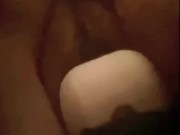 Fucking my ass with a dildo until I cum hard 14/16