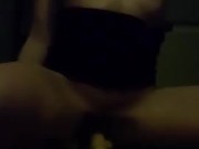 sexy hot tight petite blonde small tits dildo riding pussy wet solo masturbation tattoos