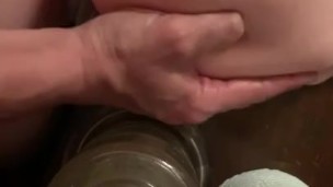Boy fucks tight toy