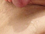 Huge cumshot after watching porn (8 squirts of cum)