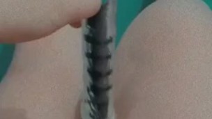 Masturbándose sola