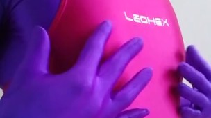 Mary playing Zentai and Leohex