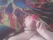 BBW Eats Creamcicle Topless