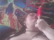 BBW Eats Creamcicle Topless - Screenshot 9 of 16 - Topless Bbw