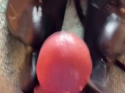 Monster vibrator makes me cum