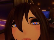 Mute nympho sucks your dick and rides you wildly until she cums in VR.