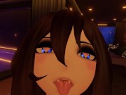 Mute nympho sucks your dick and rides you wildly until she cums in VR.
