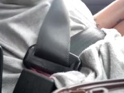 Milkymama flashes truckers before milking tits and playing with pussy in sand PUBLIC