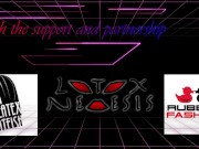 Miss Maskerade full latex threesome with rubberdoll Naphadora hardly fucked by rubber master 02 1/16