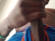 Quick dick milking session