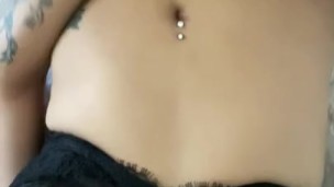 Jugando con mis tetas