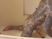 Fun in the tub with a Fleshlight