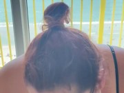 Sucking strangers big dick while my husbands at the bar  3/16