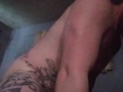 Beefy man busts all over her 4/16