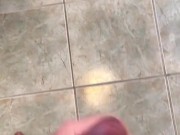 Quick bate with a hard cumshot 