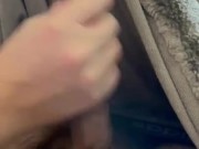 My girl jerking me off in the living room. Had to hide it from the neighbors haha 4/16