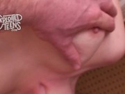 Big titted teen ginger gets FACEFUCKED Pov style 14/16