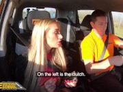 FakeDrivingSchool Hot Blonde Student With Great Tits Fucked 3/16