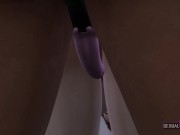 Lesbians have so much desire that they end up fucking on the kitchen counter - Sexual Hot Animations 12/16