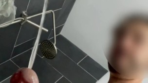 FIRST BONER PISS -- HUGE, THICK ONE, NICE STREAM