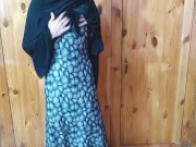 Hijab girl transformation الكلبة سلوتي الساخنة تظهر ندف المغربي 4/16