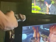 Watching Anime while I jack off to porn