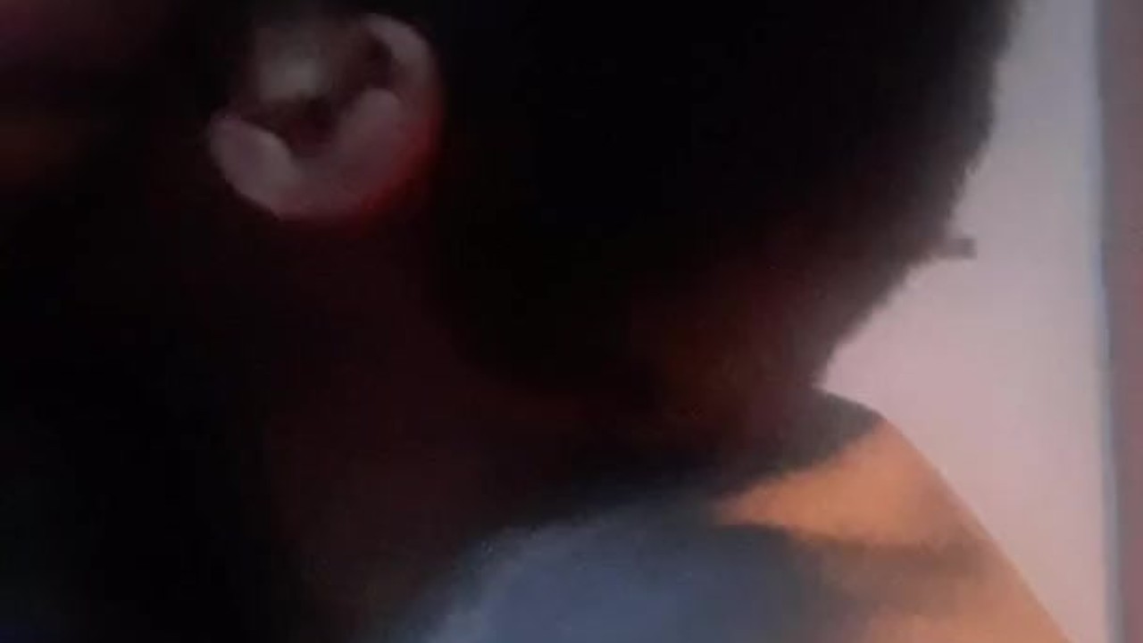 sucking, squeezing and biting gigantic natural tits of submissive blonde